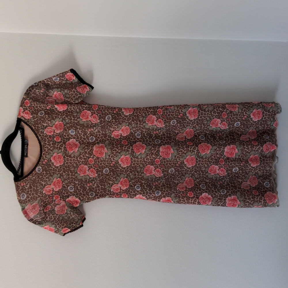 Cheetah and Floral Mini Dress